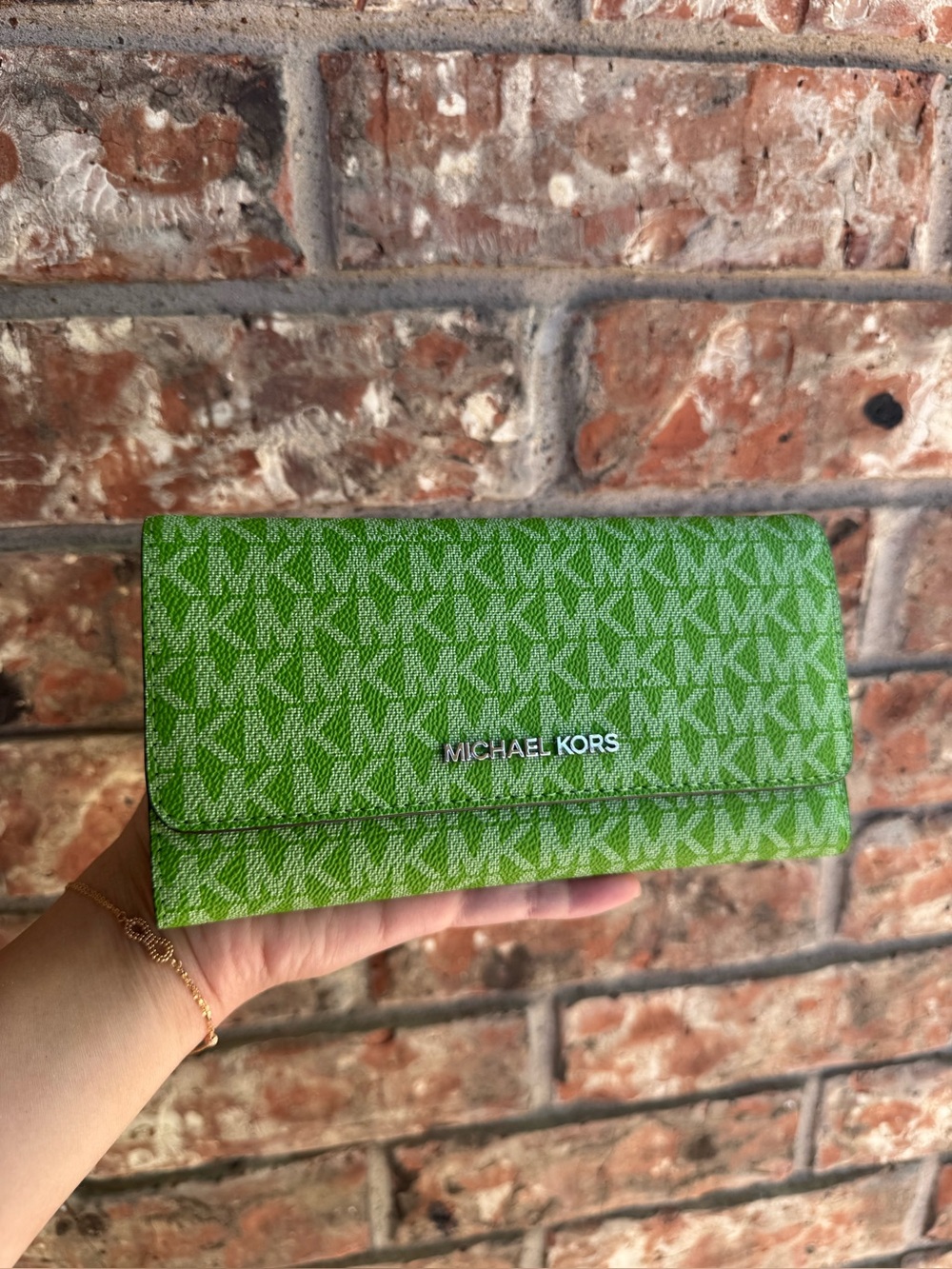 Michael Kors Green Signature Wallet